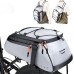 10L Large Full Reflective Waterproof Trunk Bag, Multifunctional Bicycle Ebike Back Seat Cargo Carrier with Shoulder Strap
