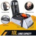 10L Large Full Reflective Waterproof Trunk Bag, Multifunctional Bicycle Ebike Back Seat Cargo Carrier with Shoulder Strap
