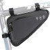 Bike Frame Storage Bag, Water Resistant Reflective Bicycle Triangle Bag with Two Side Pockets
