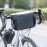 Bike Handlebar Insulated Bag, Bike Front Phone Bag Cooler Storage Pouch With TPU Touch Screen Insulation