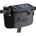 Bike Handlebar Bag,Large Bicycle Front Storage Pouch Bag,6.5 inch Transparent Pouch with Shoulder Strap
