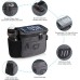 Bike Handlebar Bag,Large Bicycle Front Storage Pouch Bag,6.5 inch Transparent Pouch with Shoulder Strap