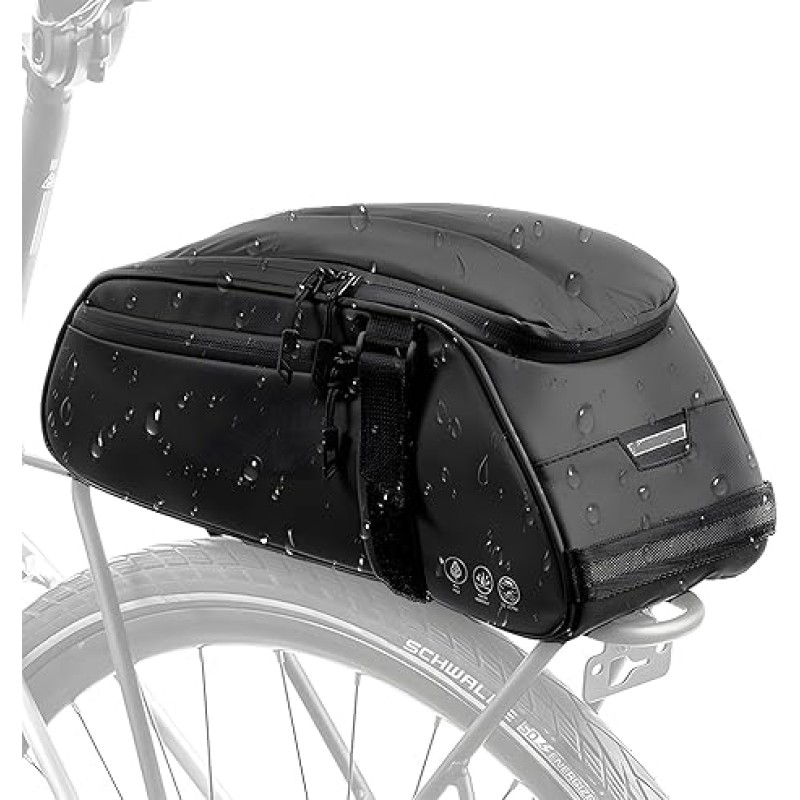Water Resistant Bike Saddle , 8L Trunk Cycling Back Seat Cargo Carrier Storage Pouch With Shoulder Strap for Travel Commute Water Resistant Bike Saddle , 8L Trunk Cycling Back Seat Cargo Carrier Storage Pouch With Shoulder Strap for Travel Commute