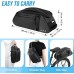 Water Resistant Bike Saddle , 8L Trunk Cycling Back Seat Cargo Carrier Storage Pouch With Shoulder Strap for Travel Commute