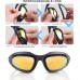 Polarized Motorcycle Riding Goggles, Windproof Cycling Glasses UV400 Outdoor Sports Sunglasses Interchangeable Lenes
