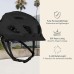 Bike Helmet with LED Safety Light Adjustable Dial & Removable Visor