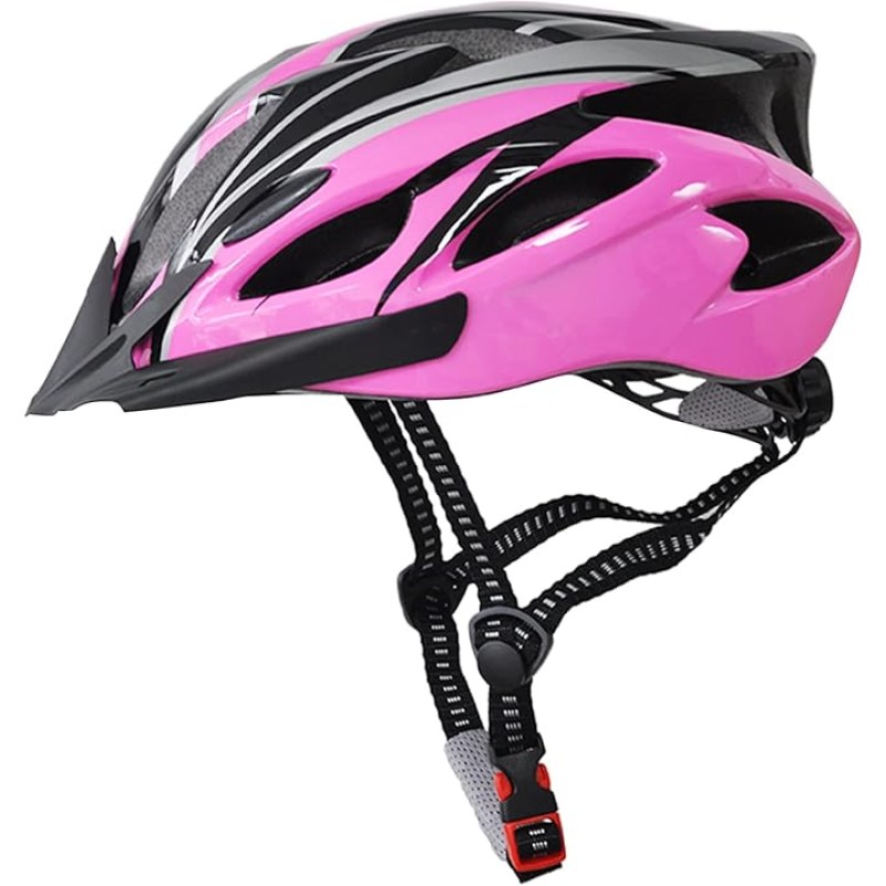 Adult Bike Helmet - One-Piece Adjustable Safety Protection for Mountain & Road Bikes