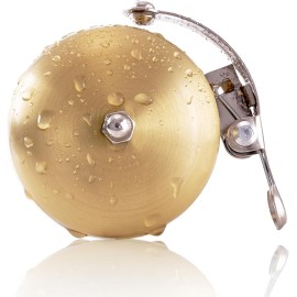 Bike Bell for Adult Bikes Brass Bike Bells Produced a Clear for Handlebar 22.2-31.8mm City Bikes Cruisers Road Bikes