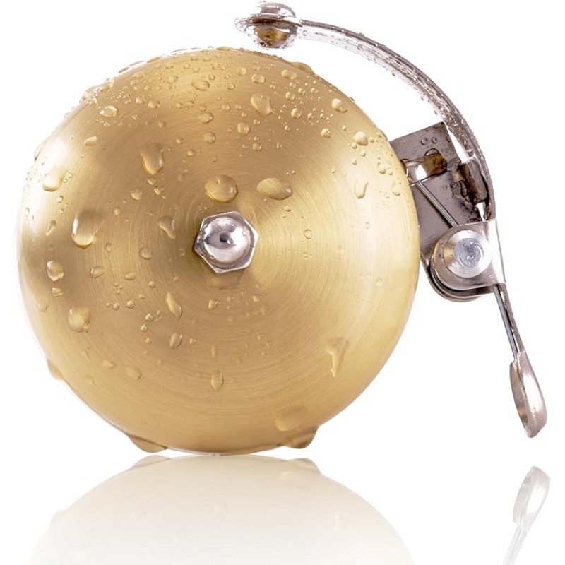 Bike Bell for Adult Bikes Brass Bike Bells Produced a Clear for Handlebar 22.2-31.8mm City Bikes Cruisers Road Bikes